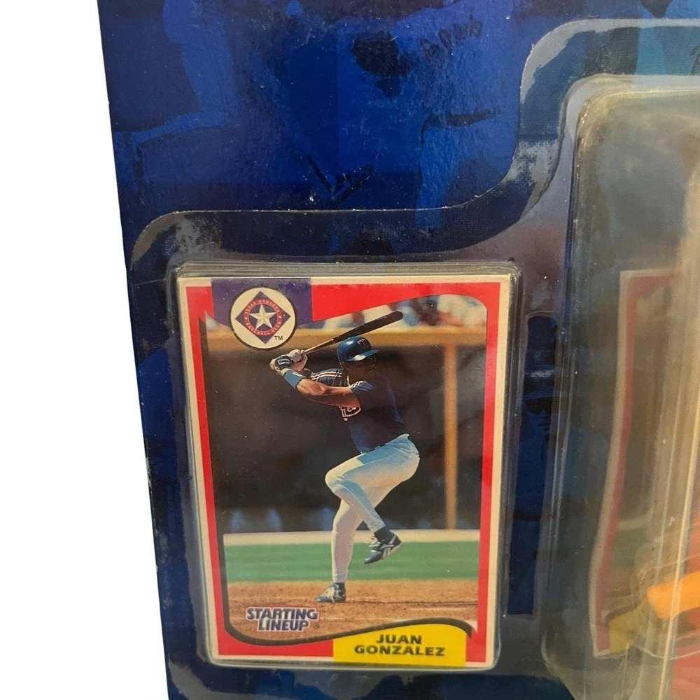 1994 Starting Lineup Juan Gonzalez Texas Rangers Action Figure Card MLB 5